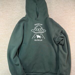 lululemon athletica Dark Green Hoodie with UFO Graphic